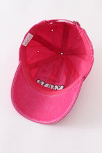 Rose red Mama & Mini baseball cap - ARIA KIDS