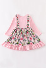 Pink floral smocked dress - ARIA KIDS
