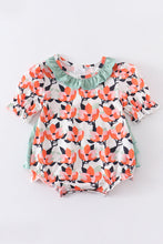 Floral print puff sleeve girl bubble