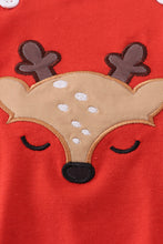 Deer applique boy baby bubble
