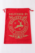 Canvas christmas big drawsting gift bag - ARIA KIDS