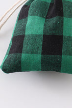 Red Green Black check gift bag - ARIA KIDS