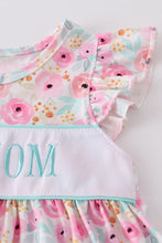 Rose print I love Mom embroidery girl set - ARIA KIDS