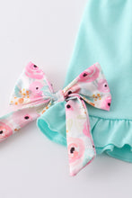 Rose print I love Mom embroidery girl set - ARIA KIDS