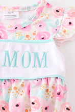 Rose print embroidery girl nightgown
