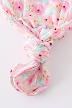 Rose print embroidery girl nightgown