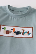 Sage three ducks embroidery stripe boy set - ARIA KIDS