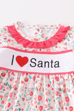 I love Santa embroidery bow girl set - ARIA KIDS