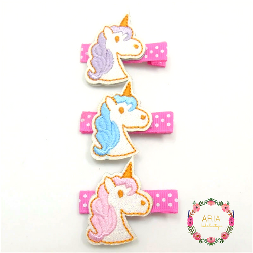 Unicorn Hair Clip - 3 Piece Gift Set - ARIA KIDS