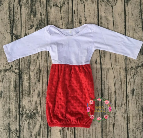 RED Baby Girl Gown (RTS) - ARIA KIDS