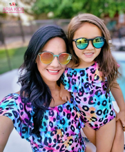 Mommy & Me Rainbow Tie Dye Leopard Swimsuit - ARIA KIDS