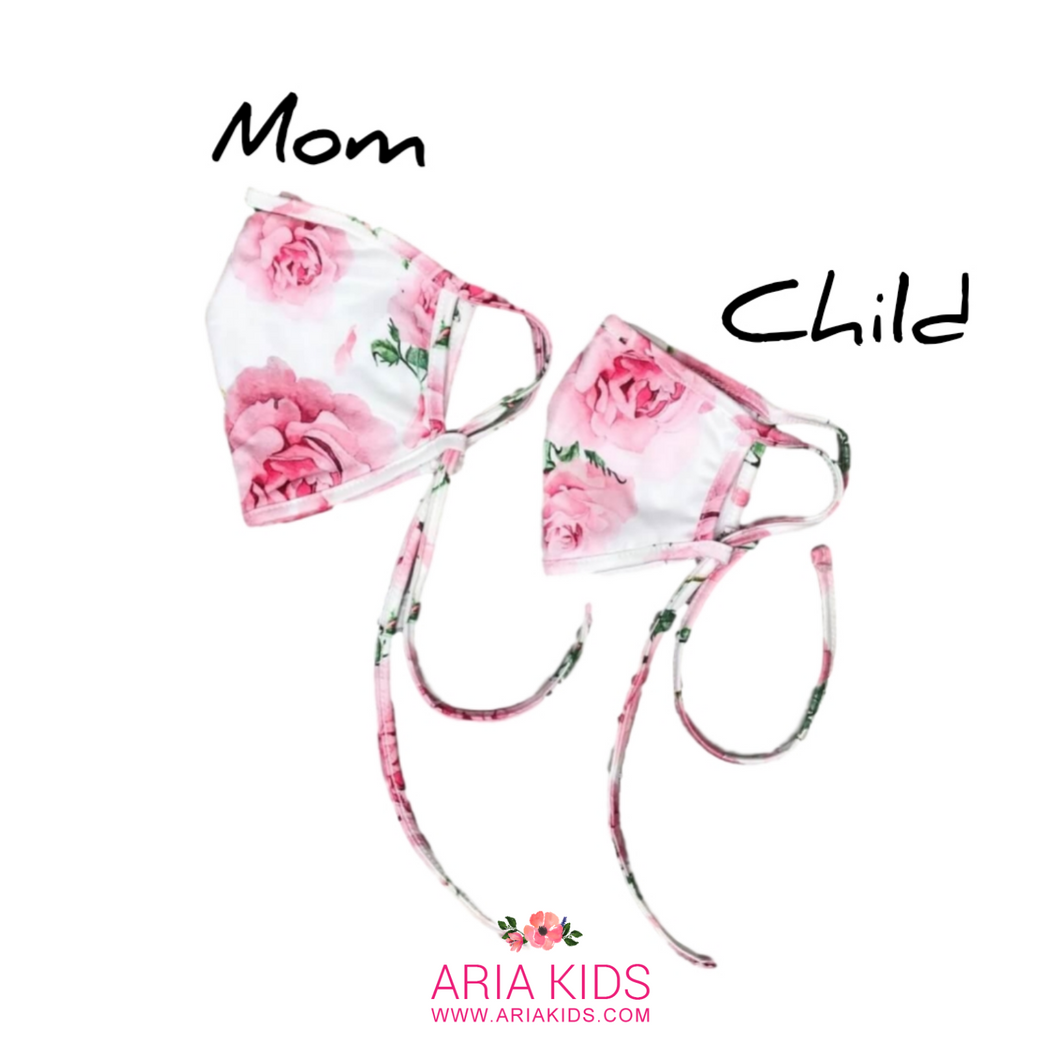 Mommy & Me - Rose Pink Face Mask - ARIA KIDS