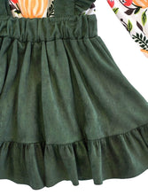 Harvest Pumpkin Olive Suspender Skirt Set - ARIA KIDS