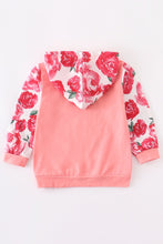 Little Sis Floral Peach Hoodie - ARIA KIDS