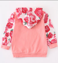 Big Sis Floral Peach Hoodie - ARIA KIDS