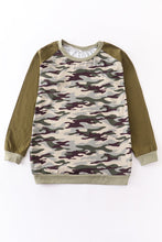 Camouflage raglan shirt for Adult