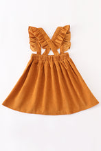 Honey corduroy ruffle suspender dress - ARIA KIDS