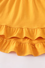 Mustard ruffle girl dress - ARIA KIDS