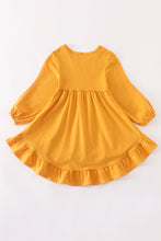 Mustard ruffle girl dress - ARIA KIDS
