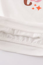 White fall babe sweatshirt top