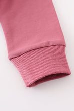 Pink button down baby hoodie romper