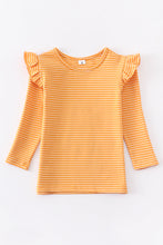 Sand stripe ruffle girl top - ARIA KIDS