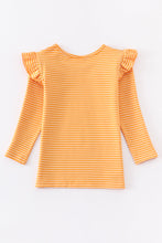 Sand stripe ruffle girl top - ARIA KIDS