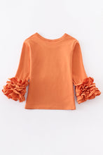 Orange icing sleeve girl top