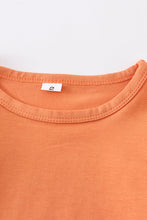 Orange icing sleeve girl top