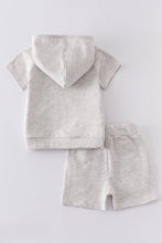 Grey pocket hoodie set