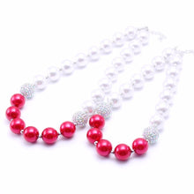 Camellia Mommy & Me Matching Chunky Necklace in Red - ARIA KIDS