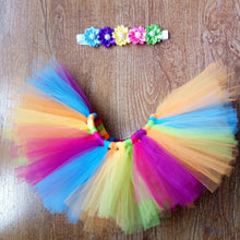 Newborn Rainbow Tutu Skirt and Headband Set - Photo Prop - ARIA KIDS