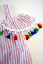 Flamingo Rainbow Tassels Top & Denim Shorts Set - ARIA KIDS