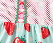 Strawberry Polka Dot Top + Gingham Plaid Shorts Set - ARIA KIDS