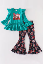 Christmas camper ruffle bell girls set - ARIA KIDS