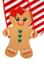 Gingerbread Girl Striped Dress, Bag, Socks 3 piece set - ARIA KIDS