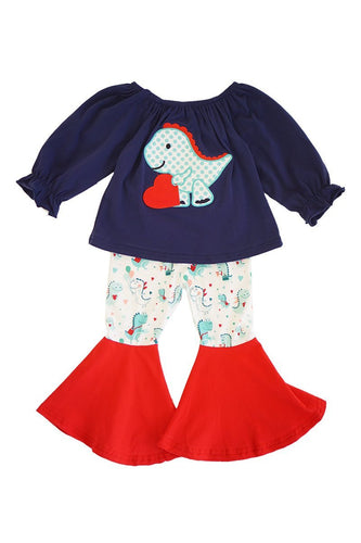 Dinosaur Love Bell 2-Piece Set - ARIA KIDS