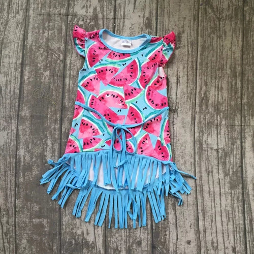 Watermelon Fringe Dress - ARIA KIDS