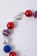 July 4th heart bubble chunky necklace - ARIA KIDS