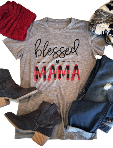 Blessed Mama Ladies Raglan Shirt - In stock! - ARIA KIDS