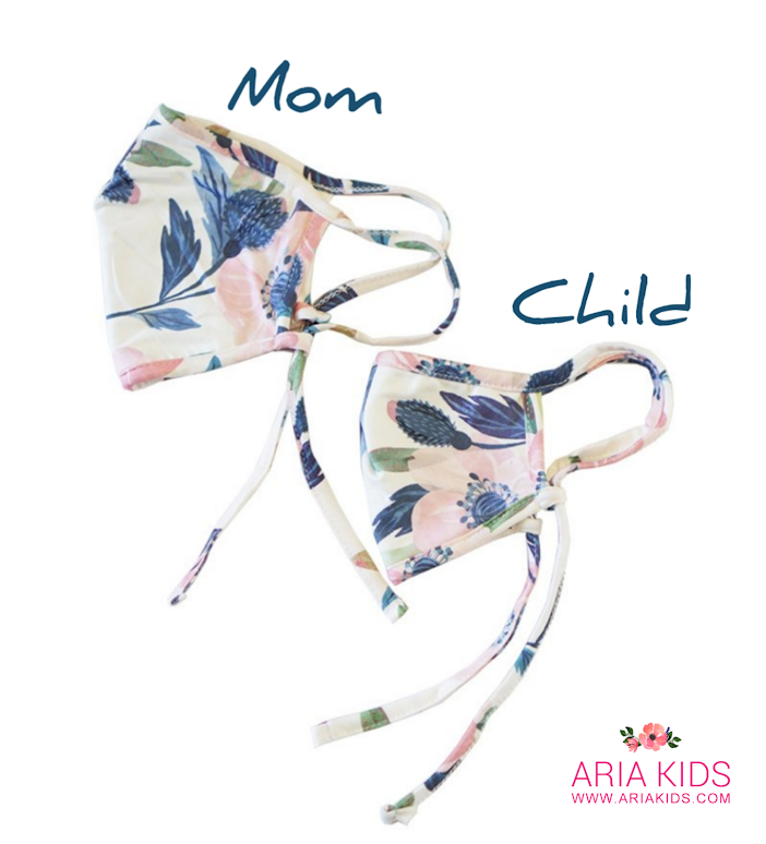 Mommy & Me - Floral Face Mask - ARIA KIDS