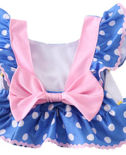 Seashells Blue White Pink Polkadot Girls Swim Set - ARIA KIDS