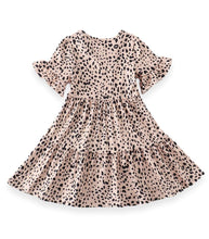 Mommy & Me Leopard Print Flutter Sleeve Tiered Dress (Pre-order) - ARIA KIDS