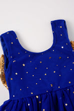 Blue sequin bow girl tutu dress - ARIA KIDS