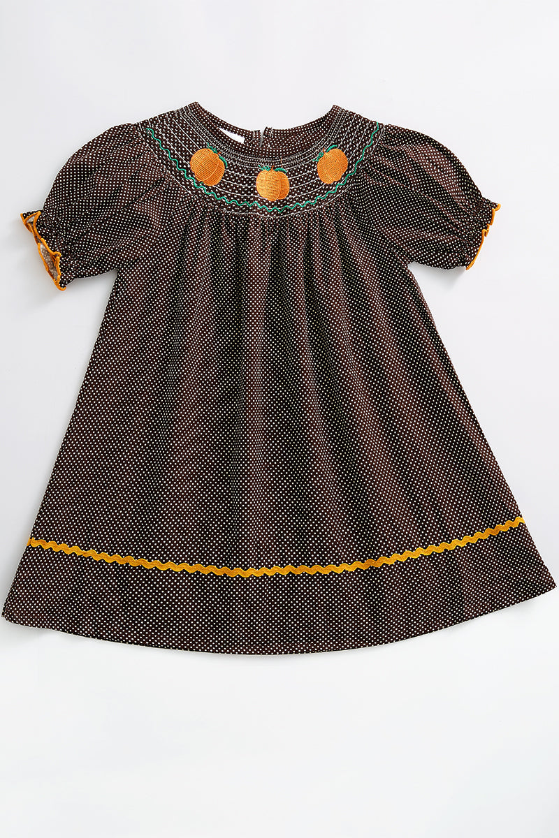 Baby girl online smocked thanksgiving dress