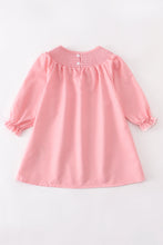 Pink turkey smocked dress