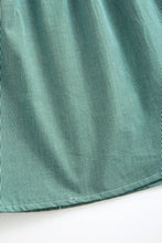 Green pumpkin smocked dress
