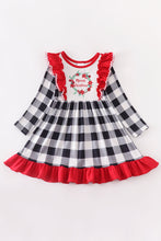 Marry christmas ruffle plaid dress - ARIA KIDS