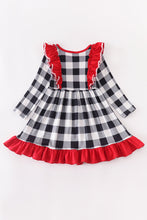 Marry christmas ruffle plaid dress - ARIA KIDS