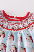 Santa Claus bubble sleeve smocked dress - ARIA KIDS
